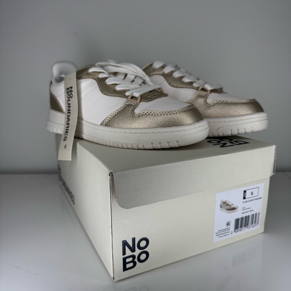 No Boundaries Gold Court Sneakers